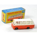 Matchbox Regular Wheels No. 68b Mercedes Coach. Orange and White with 'Stratford Blue' and 'Express'