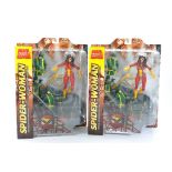 Diamond Select Toys comprising Marvel Select no. 10784 Spider Woman x 2. Excellent and unopened.