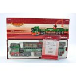 Corgi Diecast Model Truck issue comprising No. CC13426 MAN TGA Crane Trailer in livery of Evans.