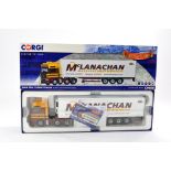 Corgi Diecast Model Truck issue comprising No. CC15212 MAN TGX Fridge Trailer in livery of