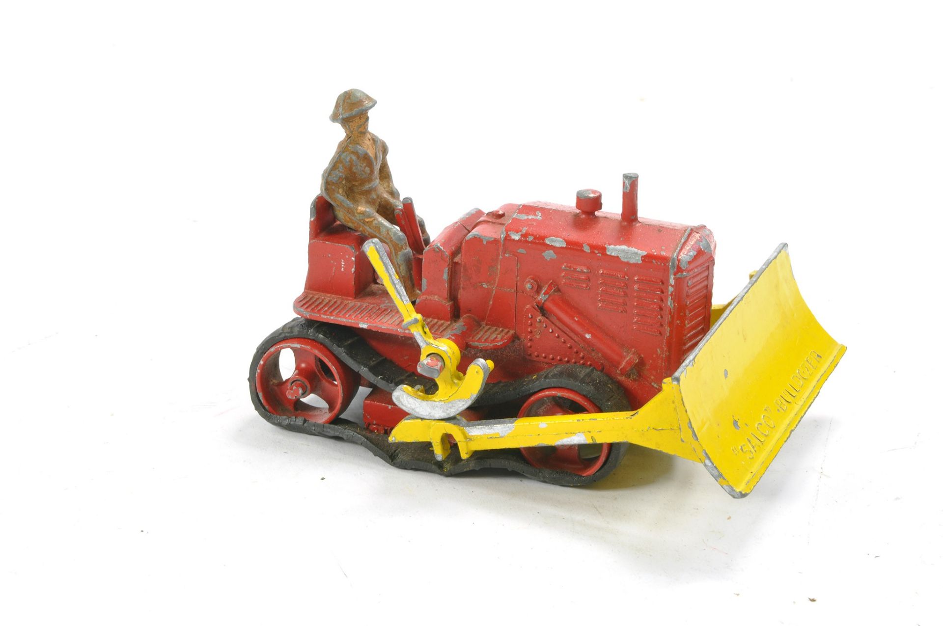 Salco Vintage and Extremely hard to find Bulldozer. Non Clockwork issue is red and yellow with - Image 2 of 3