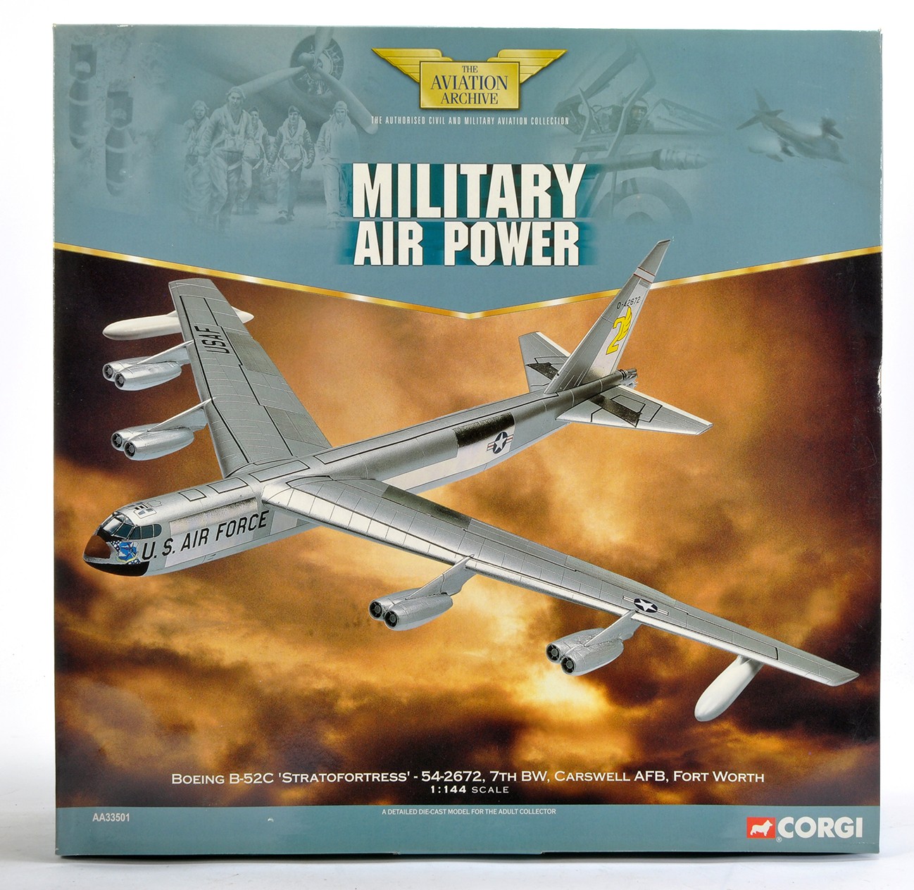 Corgi Aviation Archive Diecast Model Aircraft comprising AA33501 Boeing B-52 Stratofortress.