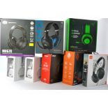 Eight Audio Visual items including Gaming Headsets and Headphones, Cooler Master, WESC, Trust. Ex