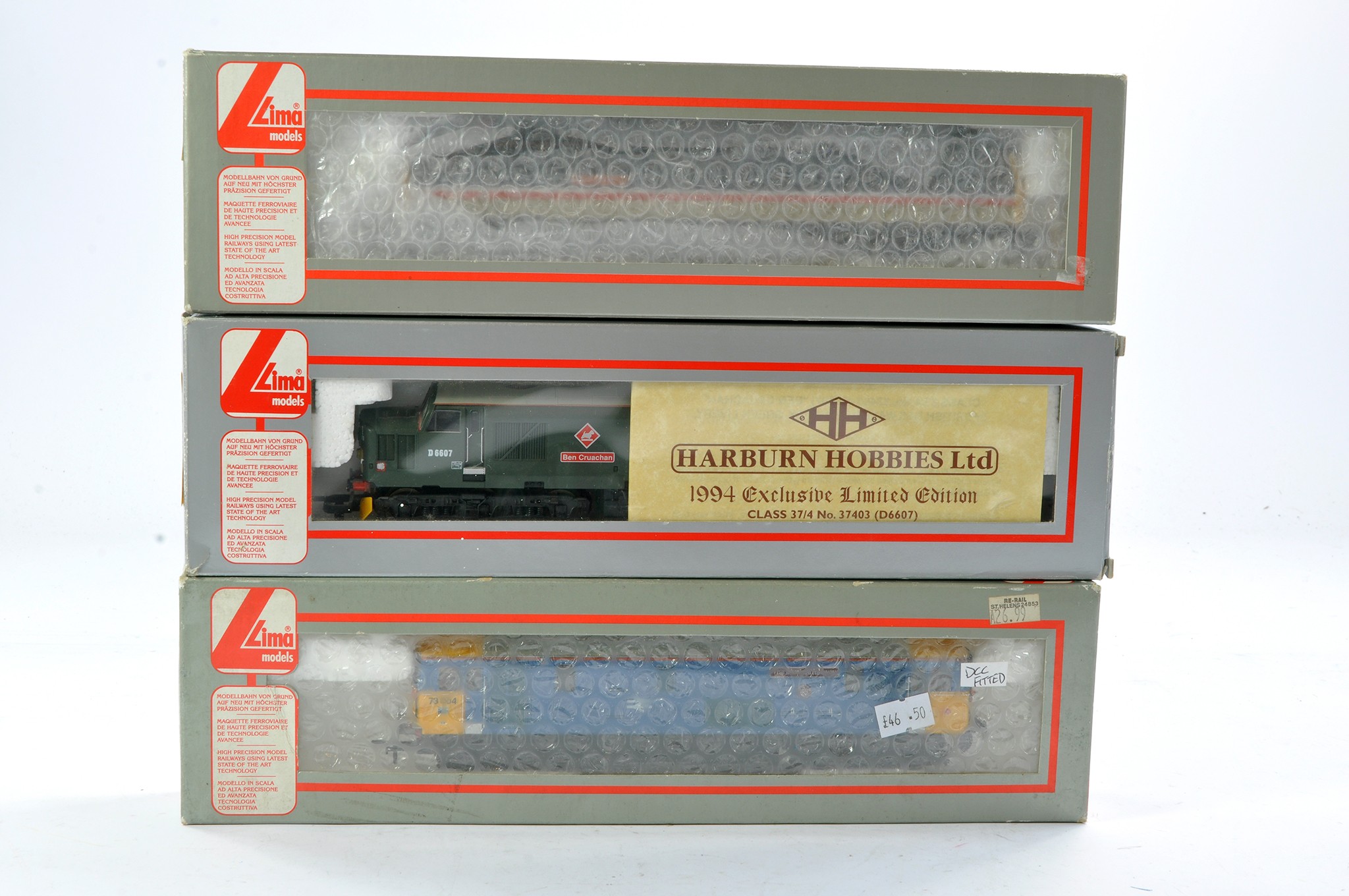 Lima Model Railway comprising trio of locomotives to include No. 205276 Class 73004 Bluebell, No.