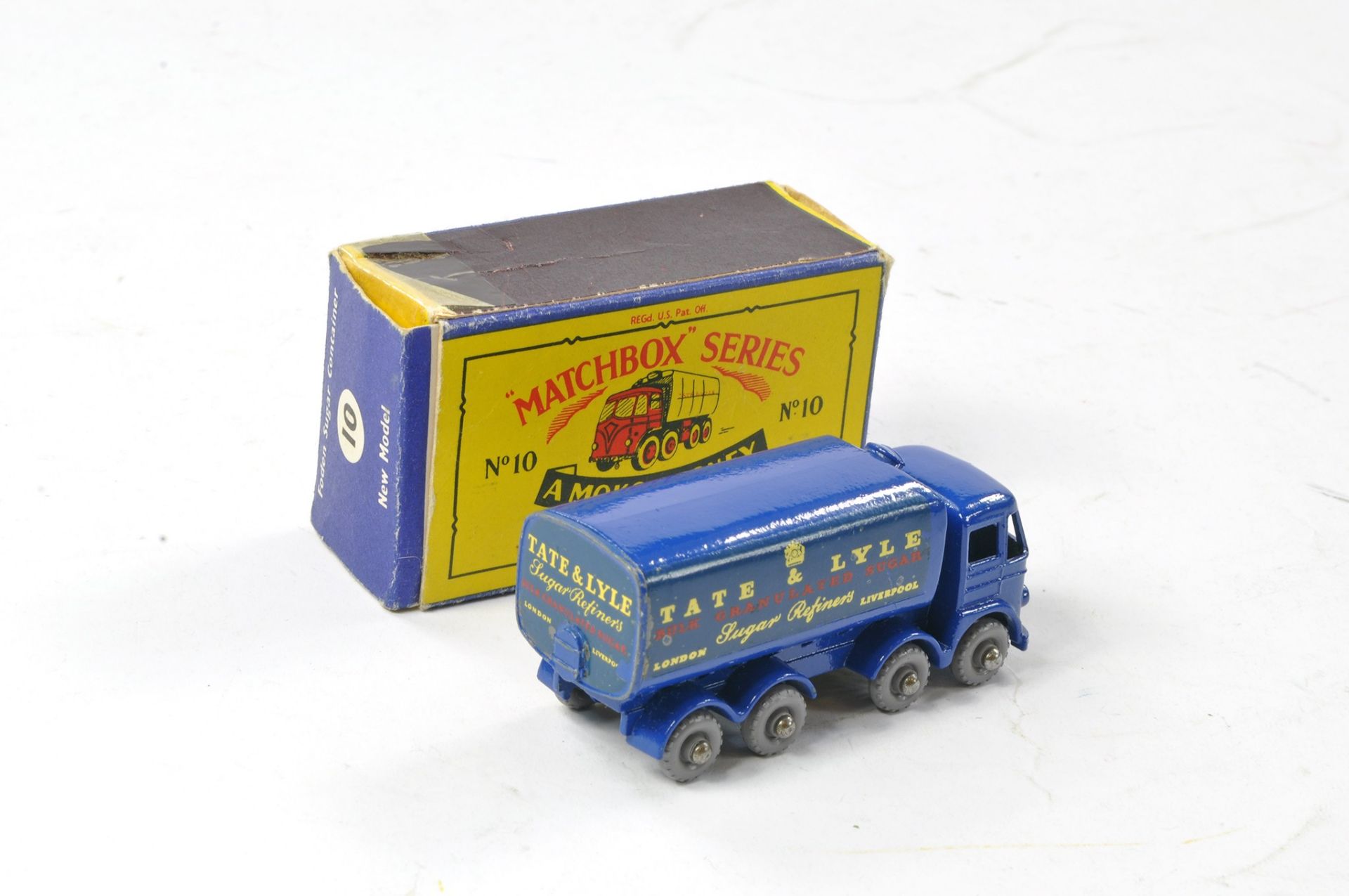 Matchbox Regular Wheels No. 10c Foden Sugar Tanker - Tate and Lyle. Blue with grey plastic wheels, - Image 2 of 2