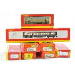 Hornby Model Railway comprising assortment of coaches and rolling stock x 8. All look to be well