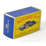 Matchbox Regular Wheels No. 55b Ford Fairlane Police Car. Box only.