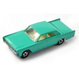 Matchbox Superfast No. 31a Lincoln Continental. This example shows a later regular wheel sea green