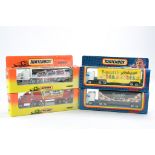 Four boxed Matchbox Convoy Series issues in various liveries as shown. Excellent.