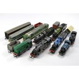 Model Railway group comprising Nine Locomotives plus rolling stock. With modifications and super