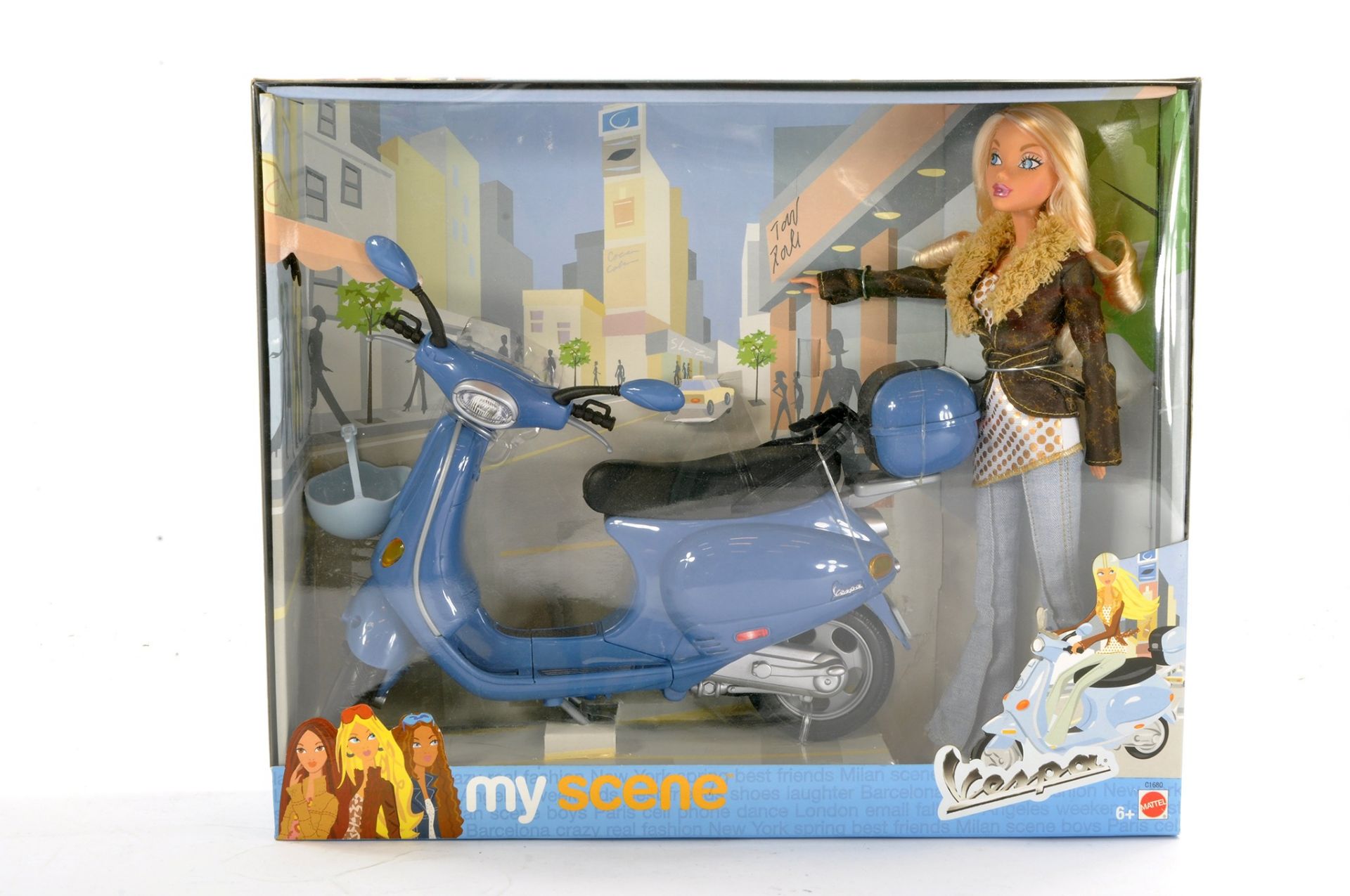 Fashion Dolls comprising Barbie My Scene Series - Barbie Vespa Gift Set. Excellent and unopened,