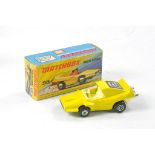 Matchbox Superfast No. 58b Woosh N Push. Yellow with lemon interior, unpainted Base, No. 2 Label.