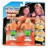 Hasbro WWF World Wrestling Federation 1990 figure pack comprising Marty Jannetty and Shawn Michaels.