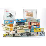 Seventeen Plastic Model Kits from Monogram, Silver Wings, Roden, Classic Airframes, Inpact, Aeroclub