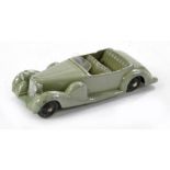 Dinky No. 38c Lagonda Saloon. Grey with darker grey interior. Good to very good with a few marks.