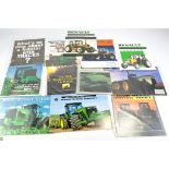 Tractor and Machinery Literature comprising sales brochures and leaflets from John Deere including