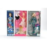 Fashion Dolls comprising Hip to be Square Barbie, Ballet Star and Hollywood Nails Barbie . Excellent
