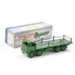 Dinky No. 905 Foden Flat Truck with chains Second type. Green body and chassis with mid green