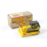 Matchbox Superfast No. 64d Caterpillar D9 Tractor. Yellow and Black with silver base. Excellent in
