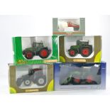 Universal Hobbies 1/32 Fendt Tractor and Loader Set in dealer box plus other Fendt issues and Prosol