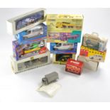 Various boxed commercial issues including Custom Code 3 1/32 Ford Transit Vans with Tractor