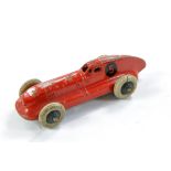 Dinky No. 23b Hotchkiss Racing Car. Red with racing no. 5. Partial silver flash. Fair to good with