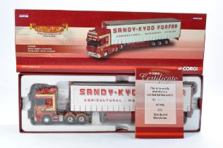 Corgi Diecast Model Truck issue comprising No. CC12940 Scania Topline Curtainside in the livery of