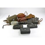 A variety of old issue vintage Cameras and related equipment including Kodak, Leicina etc.