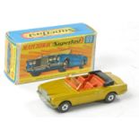 Matchbox Superfast No. 69a Rolls Royce Silver Shadow. Metallic gold, amber screen with orange /