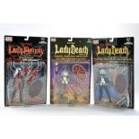 Moore Action Collectibles featuring Chaos Comics Carded Figures comprising No. CM7007 Lady death