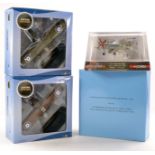 Oxford Diecast Model Aircraft duo comprising Bristol F2B RFC plus DH4 RAF 212 SQN in addition to