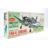 Model Aircraft Kit comprising Guillows Giant Kit 1004 Vought F4U-4 Corsair. Looks to be Complete and