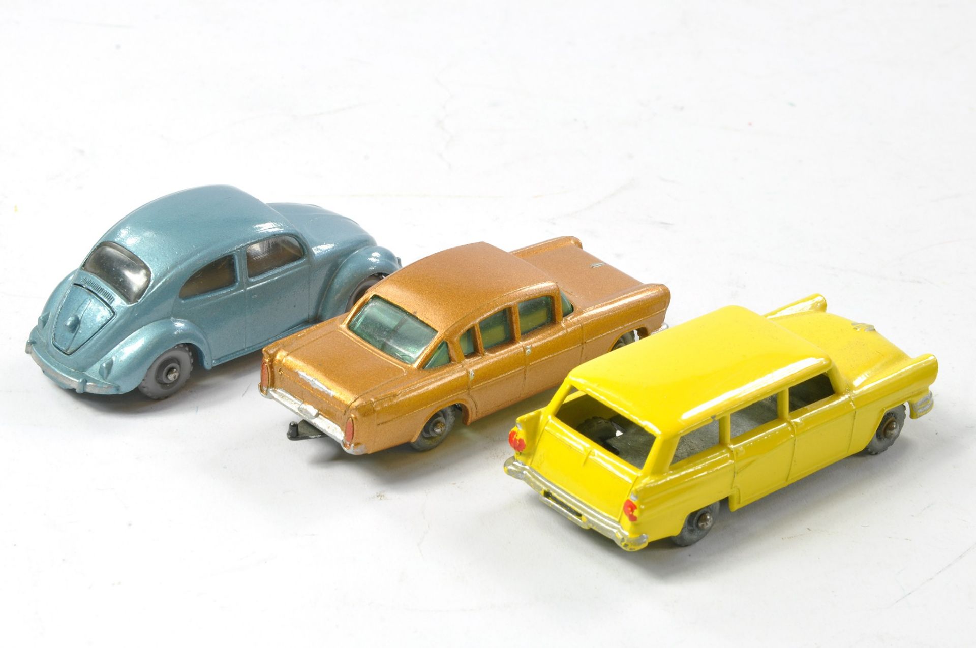 Matchbox Regular Wheels Trio comprising Ford Station Wagon, VW Beetle and Vauxhall Cresta. All - Image 2 of 3
