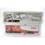 Corgi Duo of Diecast Model Truck issues inc Collier Low Loader. As shown. Fair with some light