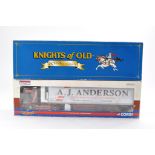 Corgi Diecast Model Truck issue comprising No. CC12911 Scania Curtainside in livery of Knights of