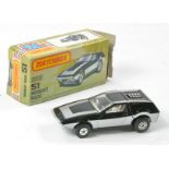 Matchbox Superfast No. 51F Midnight Magic. Black, grey and chrome with silver painted base.