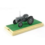 Scaledown White Metal 1/32 farm issue comprising Ferguson Tractor. Mounted on plinth with display