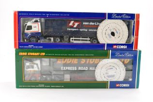 Corgi Diecast Model Truck issue comprising No. CC13405 Man TGA Curtainside in the livery of Eddie
