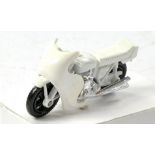 Matchbox Superfast No. 33c Honda Police Motorcycle. White, black and chrome. Pre-production issue.