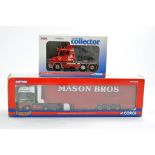 Corgi Diecast Model Truck issue comprising no. CC12829 Scania T George Best Tribute, with mirrors