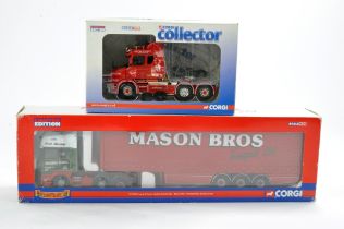 Corgi Diecast Model Truck issue comprising no. CC12829 Scania T George Best Tribute, with mirrors