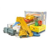 Dinky Group of Boxed issues including Forklift, Coles Crane, Elevator and Pressure Refueller. Most