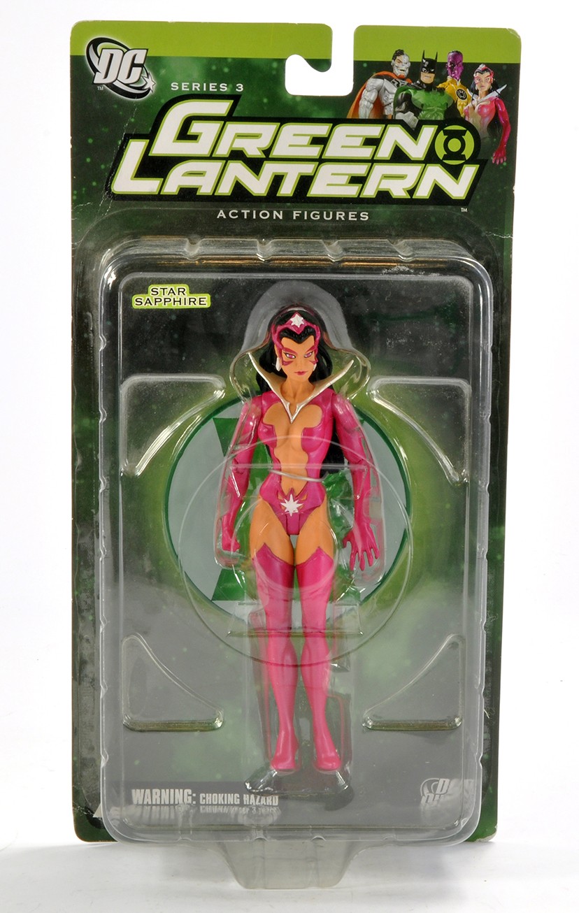 DC Direct Carded Action Figure comprising Green Lantern Star Sapphire. Excellent. Unopened.