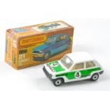 Matchbox Superfast No. 21c Renault 5TL. White and Green inc racing decal with tan interior but NOT
