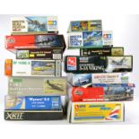 Plastic Model Kits comprising Fifteen Mostly Aircraft, from various makers including Airfix, Eduard,