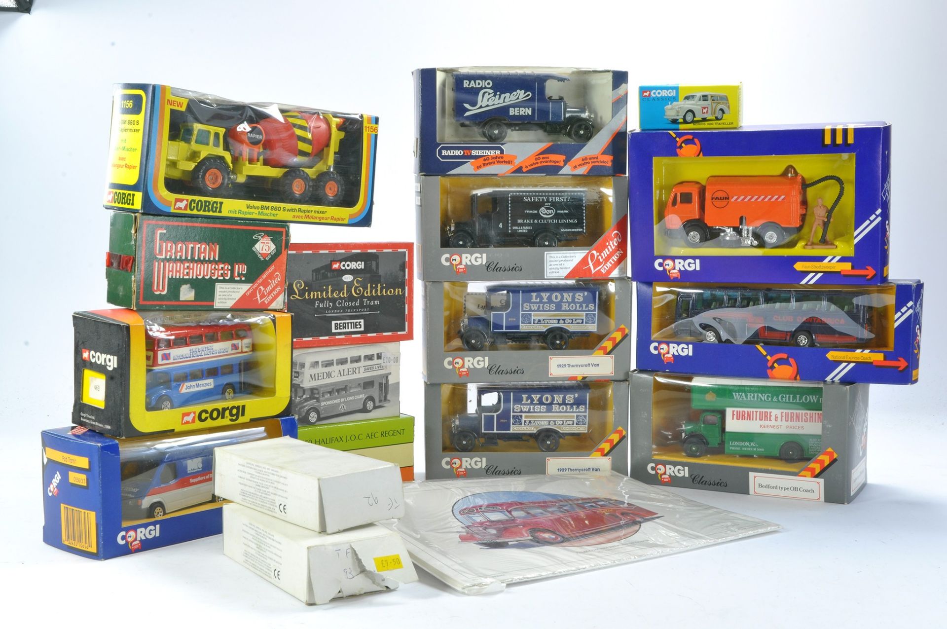 Corgi group of promotional commercial diecast issues in addition to Bus and Transport Limited