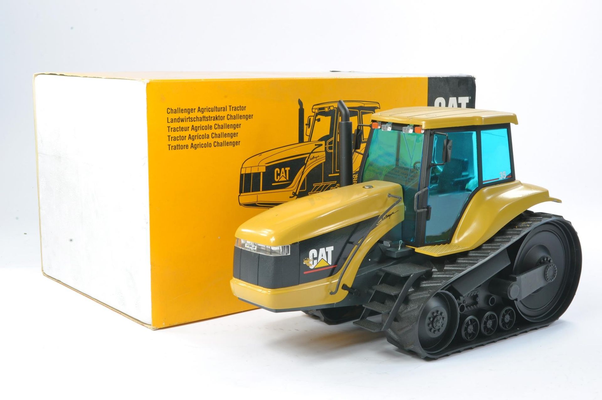 NZG 1/16 Construction Issue comprising CAT Challenger 35 Tracked Tractor. Has been displayed but