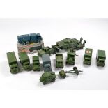An attractive group of Dinky Diecast Military Vehicles, mostly with overpainting etc.