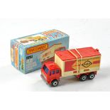 Matchbox Superfast No. 42c Mercedes Container Truck. Red with blue Windows. Confern Promotional.