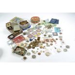 Coins comprising large collection of coinage dating late 19th to mid 20th century (mainly). The